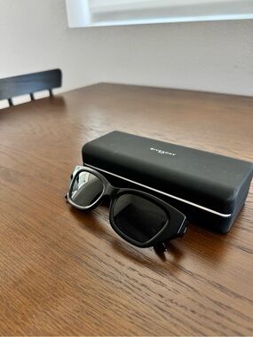 Givenchy Matte Black Rectangular Sunglasses